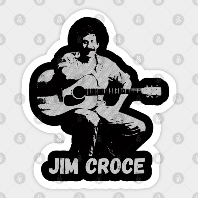 Jim croce vintage Sticker by FunComic